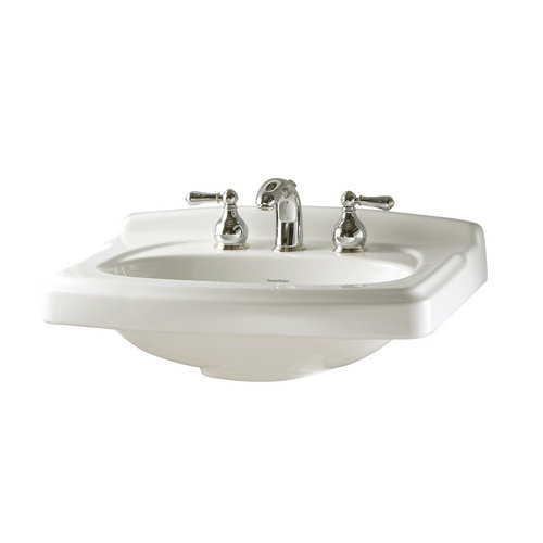 American Standard 0555.108.020 Portsmouth Pedestal Basin with 8